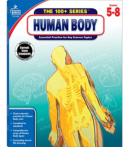 Carson Dellosa Human Body Workbook Grades 5-8 cover