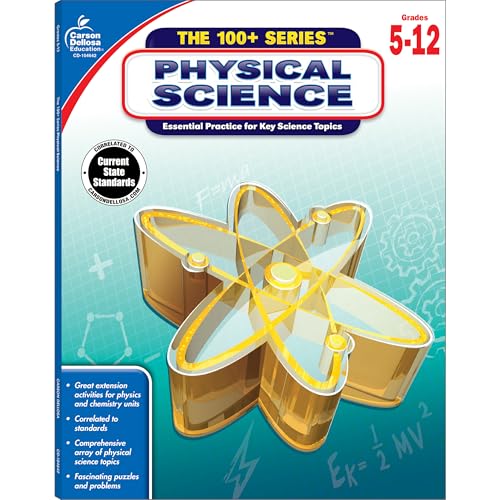 Carson Dellosa The 100 Series: Physical Science Workbook Grades 5-12 cover
