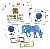 Brown Bear Brown Bear What Do You See Learning Cards Oso Pardo Oso Pardo Que Ves Ahi