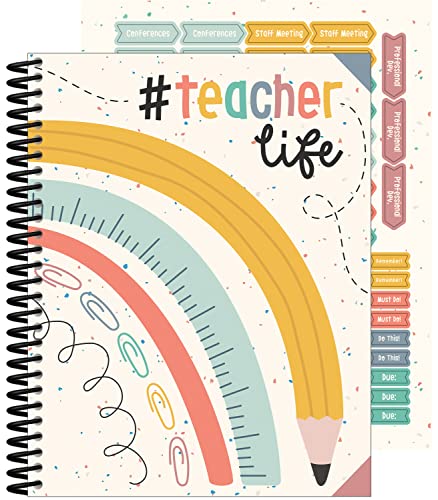 Carson Dellosa We Belong Teacher Planner 2025-2026, Undated 8" x 11" Lesson Plan Book With Stickers, Class Schedule, Weekly Calendar, Classroom Must Haves, Homeschool Essentials, Boho School Supplies