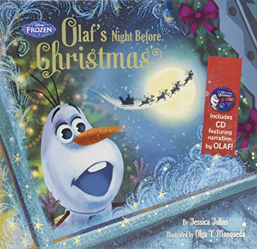 Cover of Frozen Olaf's Night Before Christmas Book and CD