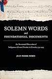 Solemn words and foundational documents
