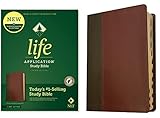 NLT Life Application Study Bible, Third Edition (Red Letter, LeatherLike, Brown/Mahogany, Indexed) Tyndale NLT Bible with Thumb Index, Updated Study Notes/Features, Full Text New Living Translation