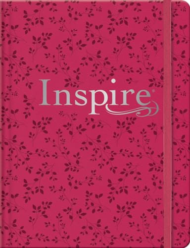 Inspire Bible NLT, Filament Enabled (Hardcover LeatherLike, Pink Peony): The Bible for Coloring & Creative Journaling
