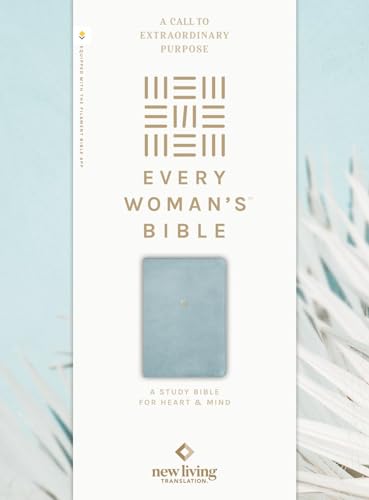 NLT Every Woman’s Bible, Filament Enabled (LeatherLike, Sky Blue, Red Letter)