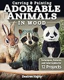 Carving Painting Adorable Animals In Wood Techniques Patterns And Color Guides For 12 Projects Fox Chapel Publishing Templates Hair Tracts Painting Tips For Shelf Sitters Wolf Fox More
