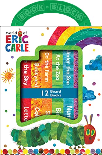 World of Eric Carle, My First Library 12 Board Book Set - First Words, Alphabet, Numbers, and More! Baby Books - PI Kids