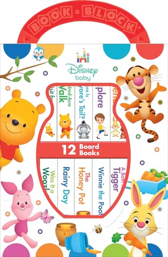 Disney Baby: Winnie the Pooh - My First Library - 12 Board Book Set - First Words, Counting, and More! - PI Kids