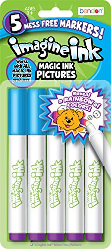 Imagine Ink Markers | Imagine Ink Mess-Free Markers | Magic Ink Markers | Imagine Ink Mess Free Marker Replacements | 5-Pack