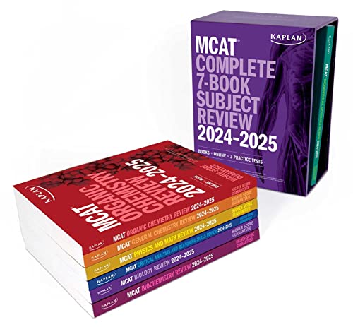 Kaplan Test Prep MCAT Complete 7-Book Subject Review Most Comprehensive Some may find this
