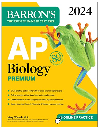 AP Biology Premium, 2024 (Barron's) cover