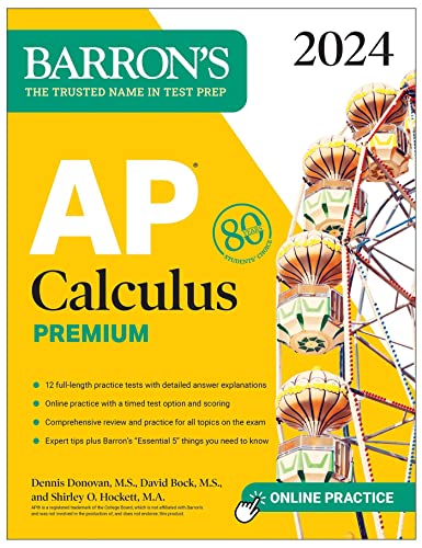 AP Calculus Premium, 2024 (Barron's AP Prep) cover