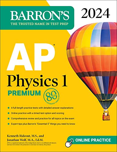 AP Physics 1 Premium, 2024 (Barron's) cover