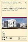 The rule of law and its application to the United Nations