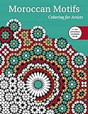 Moroccan Motifs Coloring For Artists Creative Stress Relieving Adult Coloring