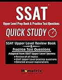 Ssat Upper Level Prep Book Quick Study Practice Test Questions