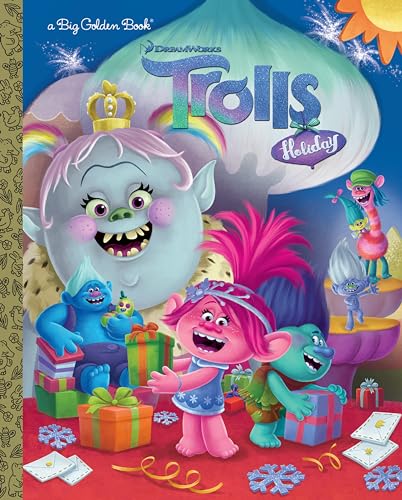 Cover of Trolls Holiday Big Golden Book (DreamWorks Trolls)