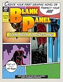 Blank Panel Comic Book For Sketching Mixed Basic Staggered Panoramic 85x11 118 Pages Sketchbook
