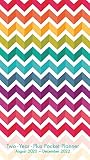 2021 Chevron Rainbow Twoyearplus Pocket Planner August 2020 December 2022