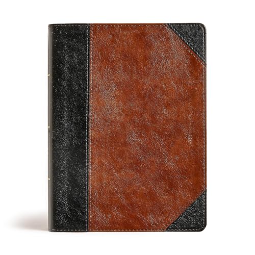 CSB Tony Evans Study Bible, Black/Brown LeatherTouch, Black Letter, Study Notes and Commentary, Articles, Videos, Charts, Easy-to-Read Bible Serif Type
