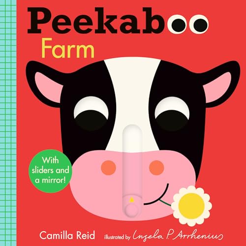 Peekaboo: Farm: (An Interactive Board Book for Babies & Toddlers with Mirror & Sliders to Push, Pull, or Turn. Cute Artwork Includes Corn, Barn, Horse, Pig, & More.) (Peekaboo You)