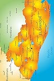 Map Of El Salvador Journal 150 Page Lined Notebookdiary