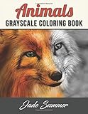 Animals Grayscale Coloring Book An Adult Coloring Book With 50 Beautiful Photos Of Animals For Beginner Intermediate And Expert Colorists