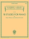 18 Etudes For Piano By Chopin Debussy Liszt Rachmaninoff Scriabin Schirmers Library Of Musical Classics Volume 2143