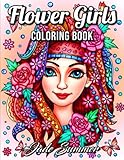 Flower Girls An Adult Coloring Book With Cute Manga Girls Fun Hair Styles And Beautiful Floral Designs For Relaxation