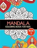 Mandala Coloring Book For Kids Big Mandalas To Color For Relaxation Book 1