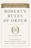 Robert's Rules of Order Newly Revised, 12th edition