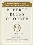 Roberts Rules Of Order Newly Revised 12th Edition