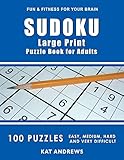 Sudoku Large Print Puzzle Book For Adults 100 Puzzles Easy Medium Hard And Very Difficult Puzzle Books Plus