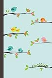 Sketchbook Singing Birds 6x9 Blank Journal With No Lines Journal Notebook With Unlined Pages For Drawing And Writing On Blank Paper