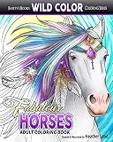 Fabulous Horses Adult Coloring Book Wild Color Volume 7