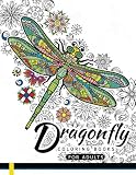 Dragonfly Coloring Books For Adults Magical Wonderful Dragonflies In The Flower Garden
