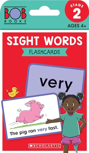 Cover of Bob Books - Sight Words Flashcards Phonics, Ages 4 and up, Kindergarten (Stage 2: Emerging Reader)