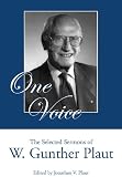 One Voice The Selected Sermons Of W Gunther Plaut