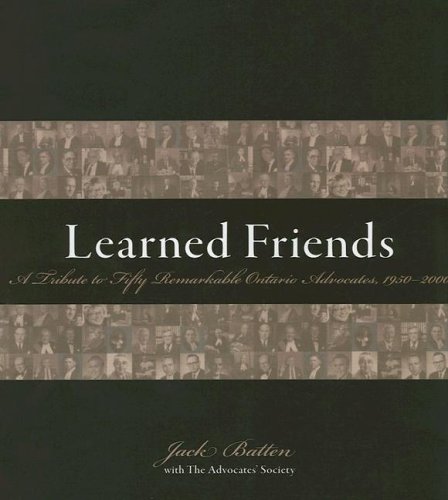 Learned Friends book cover