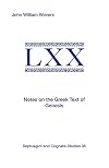 Notes on the Greek Text of Genesis (Septuagint and Cognate Studies)