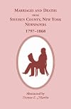 Marriages and deaths from Steuben County, New York newspapers, 1797-1868