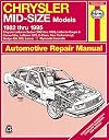 Chrysler Mid-size FWD (82-95) Haynes Repair Manual