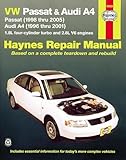 Vw Passat Audi A4 Passat 1998 Thru 2005 Audi A4 1996 Thru 2001 18l 4cylinder Turbo And 28l V6 Engines Automotive Repair Manual