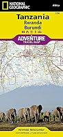 Tanzania, Rwanda, and Burundi (National Geographic Adventure Map, 3206)