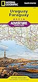 Uruguay Paraguay National Geographic Adventure Map 3407