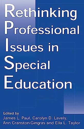 Cover of Rethinking professional issues in special education