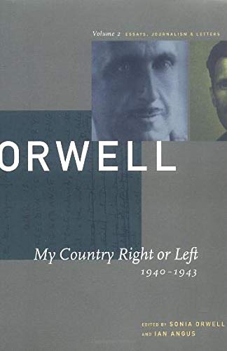 My Country Right or Left 1940-1943 book cover