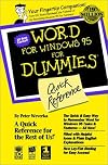 Word for Windows 95 for Dummies: Quick Reference