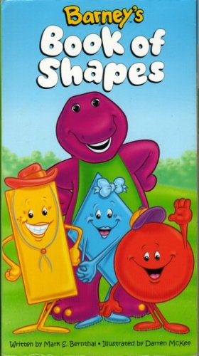 Cover of Barney's book of shapes