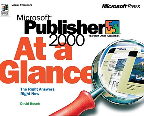 Microsoft Publisher 2000 at a Glance book cover